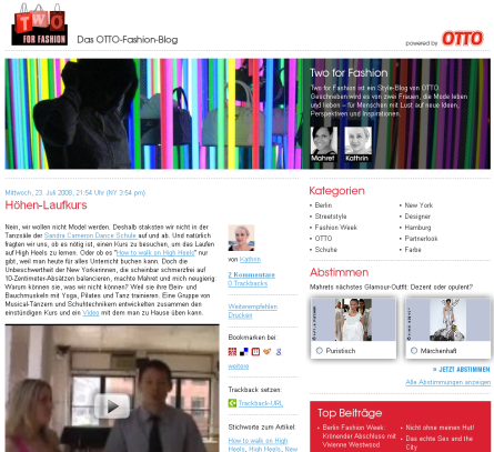 Screenshot Otto Blog