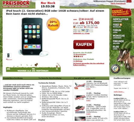 Preisbock Webdesign