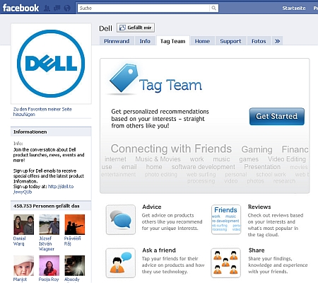 Dell Fanpage Facebook