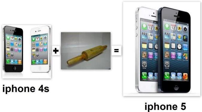Difference iPhone 4 and iPhone 5 Meme Fun