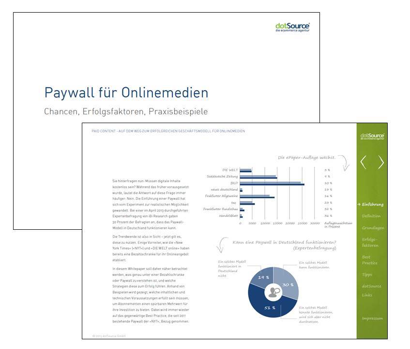 Kostenloses Whitepaper der dotSource GmbH zur Bezahlschranke