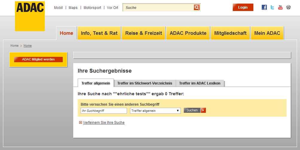 ADAC Bewertungen Fail