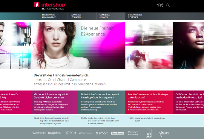 Intershop Homepage 2014