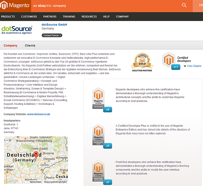 dotSource Magento-Profil