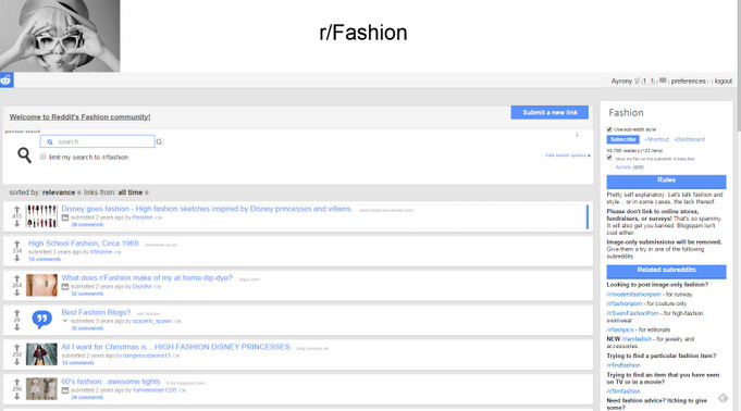 Subreddit Fashion