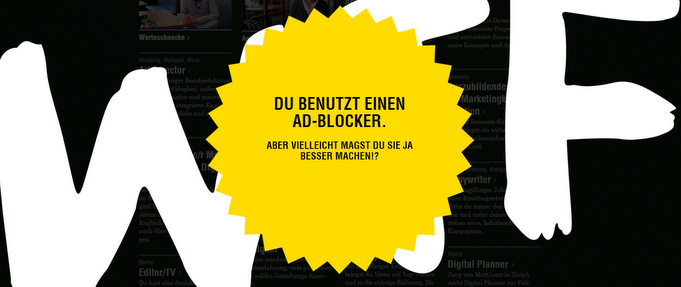 Kreativer Umgang mit Adblockern