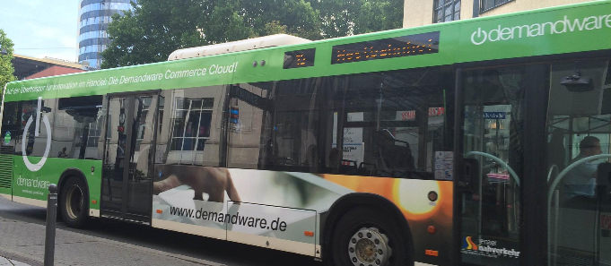 Der Demandwar-Bus in Jena