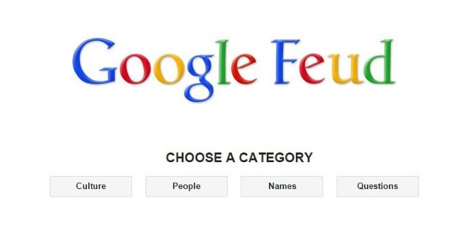 Screenshot von Google Feud