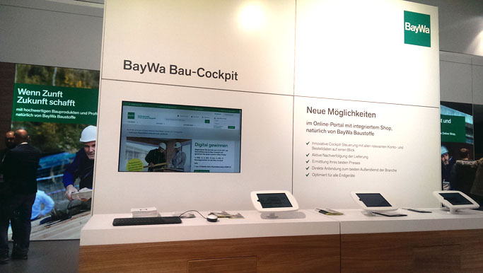 Stand der BayWa AG auf der BAU München