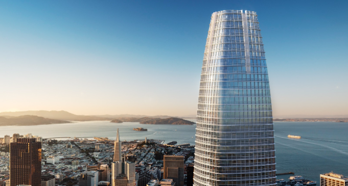 Der 326 Meter große Salesforce Tower