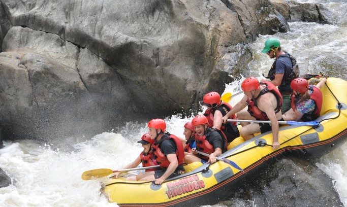 rafting, water, group, sport, kajak