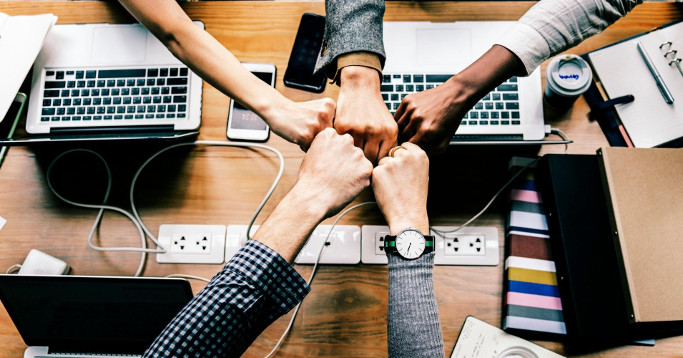 office fist bump