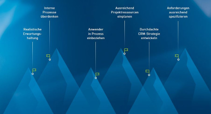 CRM Software auswählen Herausforderungen