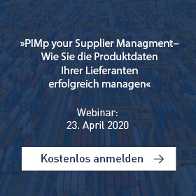 »PIMp your Supplier Management – Wie Sie die Produktdaten Ihrer Lieferanten erfolgreich managen« 