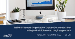 »Remote-Organisation: Digitale Zusammenarbeit erfolgreich einführen und langfristig nutzen« [Webinar]