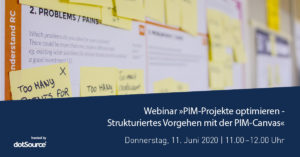 »PIM-Projekte optimieren – Strukturiertes Vorgehen mit der PIM-Canvas« [Webinar]