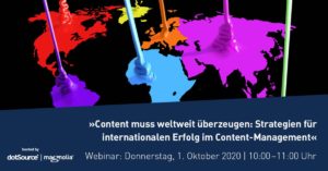 »Content muss weltweit überzeugen: Strategien für internationalen Erfolg im Content-Management« [Webinar]