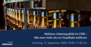 »Datenqualität im CRM – Wie man mehr als nur Duplikate entfernt« [Webinar]