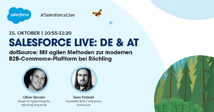 agil moderne b2b commerce plattform salesforce live