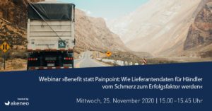»Benefit statt Painpoint: Wie Lieferantendaten für Händler vom Schmerz zum Erfolgsfaktor werden« [Partner-Webinar]