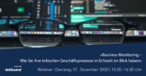 »Business Monitoring – Wie Sie Ihre kritischen Geschäftsprozesse in Echtzeit im Blick haben« [Webinar]
