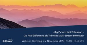 »Big Picture statt Tellerrand – Die PIM-Einführung als Teil eines Multi-Stream-Projektes« [Webinar]