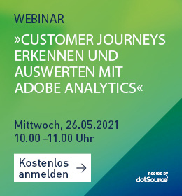 Customer Journeys mit Adobe Analytics im Webinar