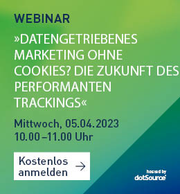 Webinar »Datengetriebenes Marketing ohne Cookies? Die Zukunft des performanten Trackings«