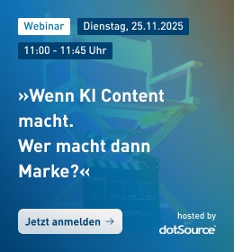 Webinar »Wenn KI Content macht. Wer macht dann Marke?« am 25.11.2025 um 11 Uhr