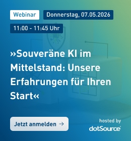 Webinar »Souveräne KI im Mittelstand: Unsere Erfahrungen für Ihren Start« am 07.05.2026